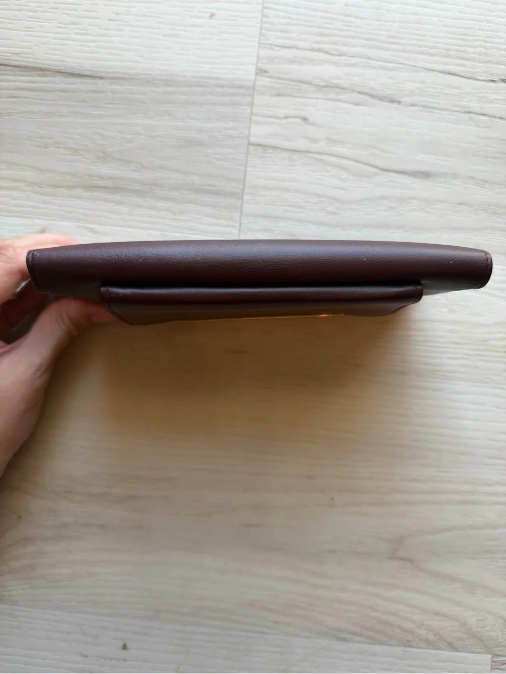 Buxton Women's Envelope Wallet Genuine Leather in Deep Plum/Maroon